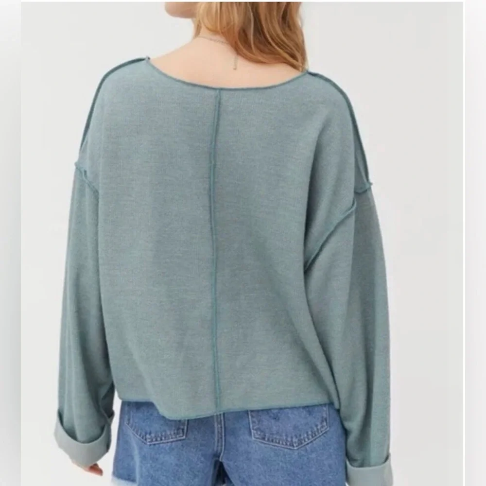 Urban Outfitters Notched-Neck Pullover Sweater - Picture 3 of 14